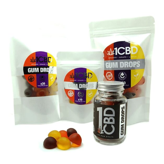 1CBD 10mg Gum Drops - TOPS CBD Shop UK