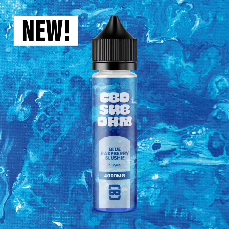 CBD Sub Ohm E-Liquid Blue Raspberry Slushie