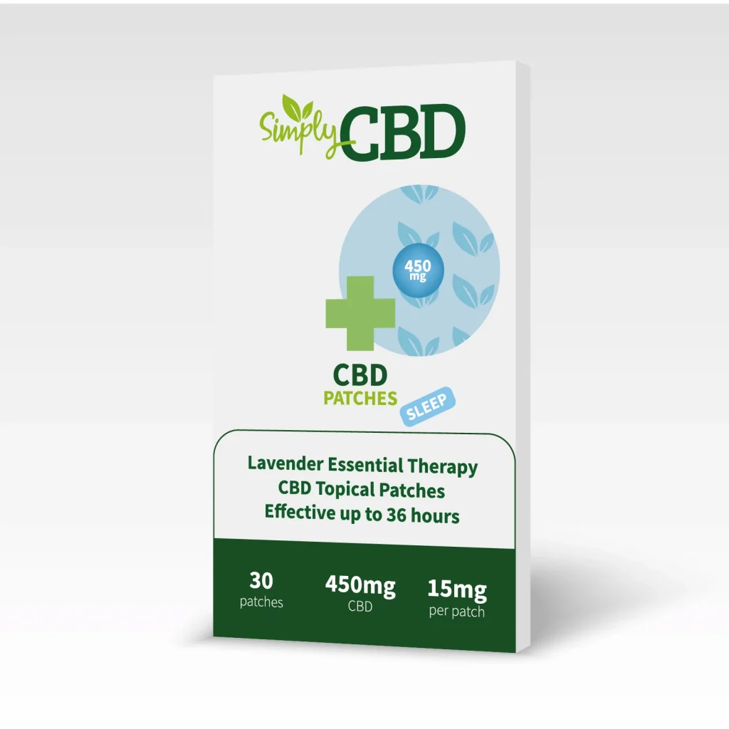 Simply CBD Patches with Lavender for Sleep - 30 Patches - 15mg Per Patch