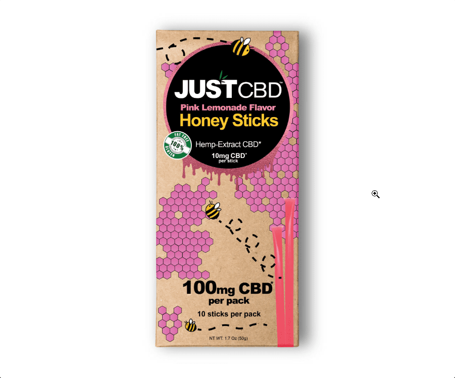 CBD Honey Sticks Pink Lemonade 10 Pack